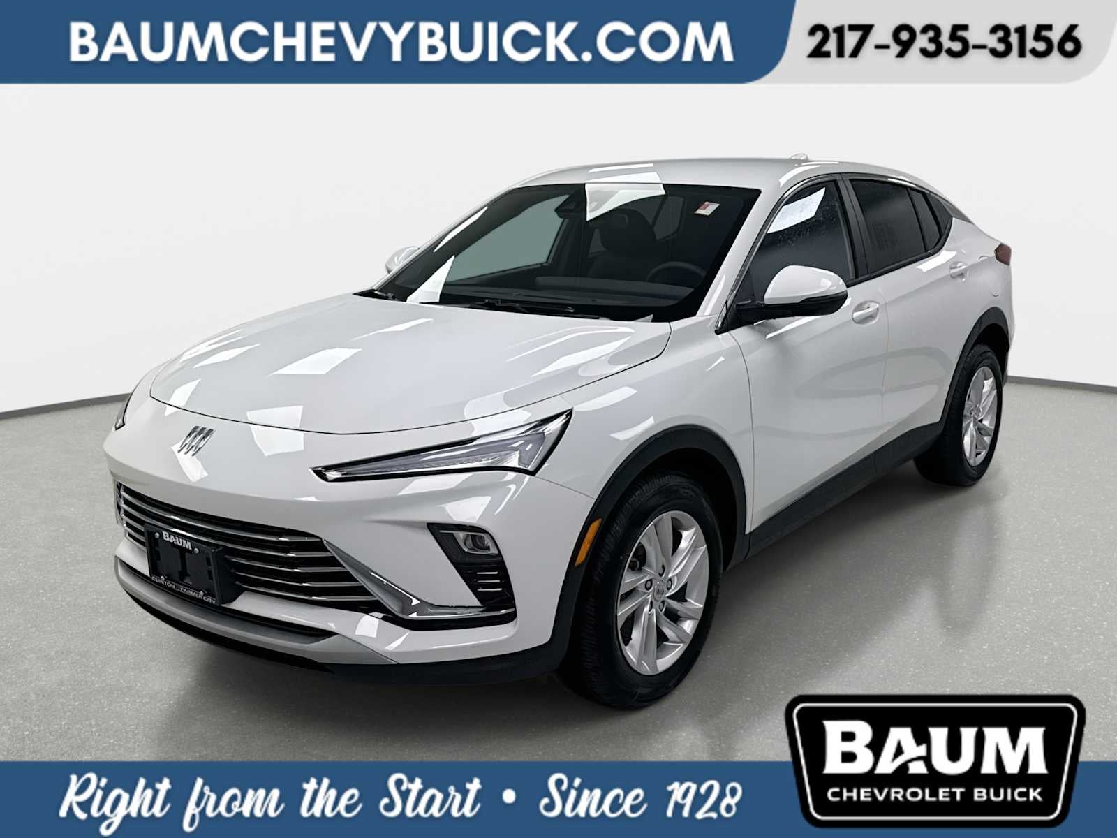 2026 Buick Envista Preferred in Summit White — front three-quarter view