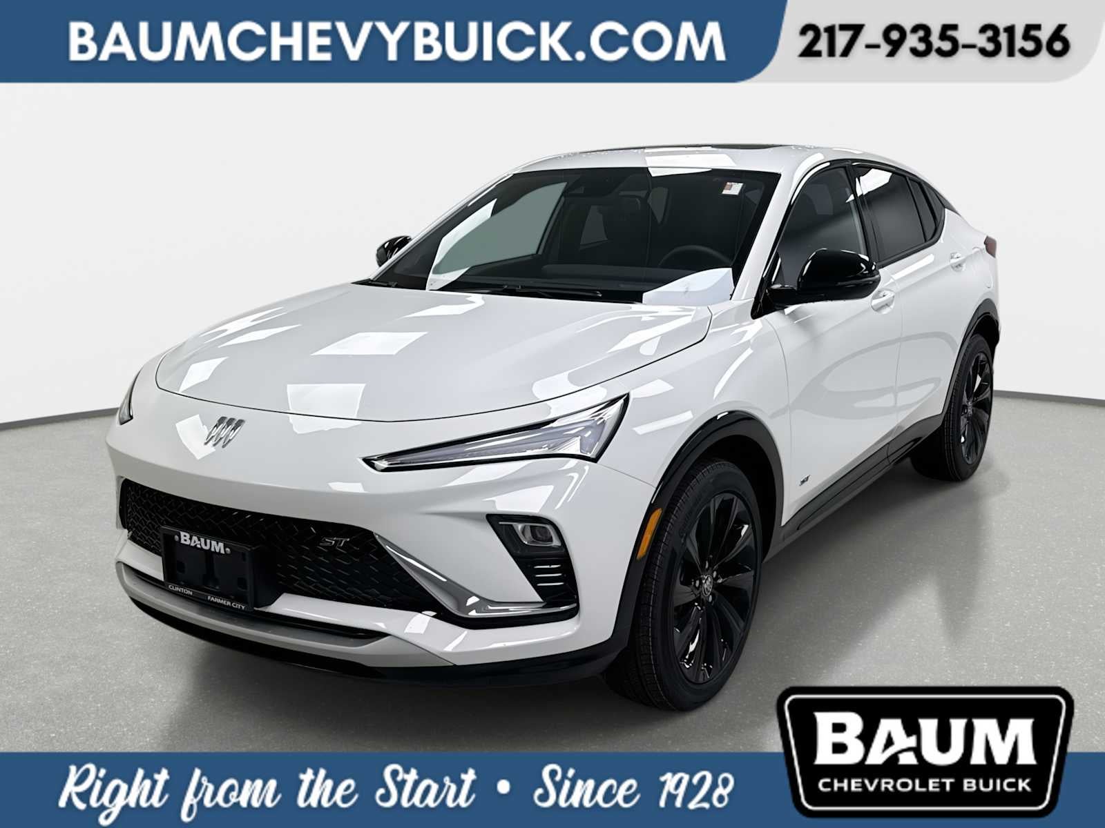 2026 Buick Envista Sport Touring in Summit White — front three-quarter view